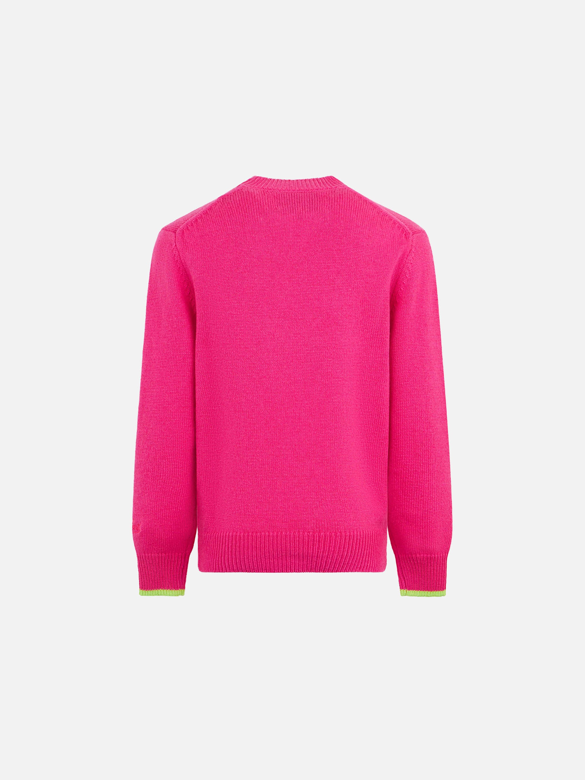 Maglione da bambina a girocollo con stampa Too Cool for School