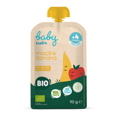 Baby Wells obuolių ir bananų tyrė 90g 90g