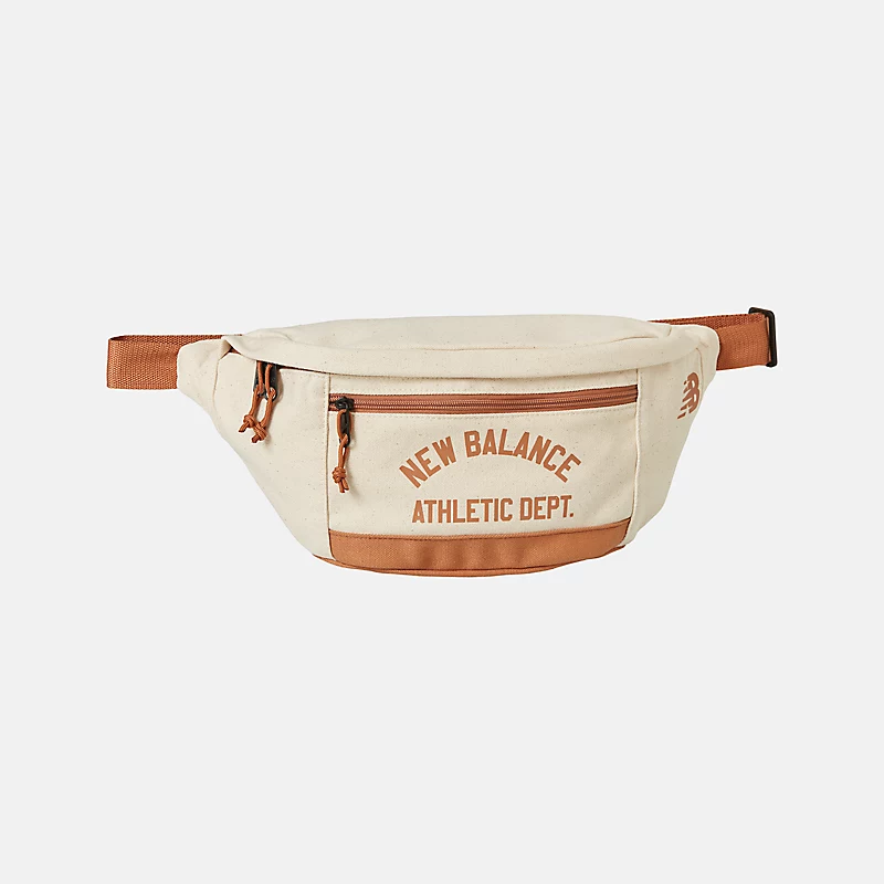 Unisex-Bauchtasche aus Canvas – WALNUSS