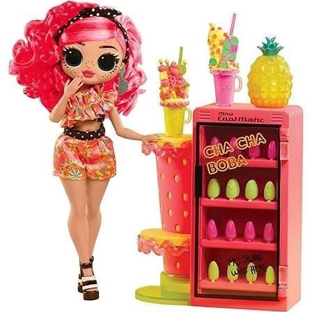 LOL Surprise OMG Sweet Nails™ - Nail Bar - Bambola alla moda Pinky Pops Fruit Shop - Tema frutta - Età 4+