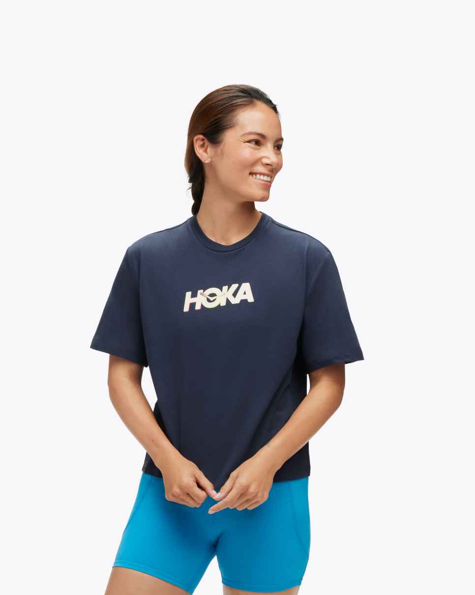 HOKA Grafisch T-shirt met korte mouwen: Ruimtevaart