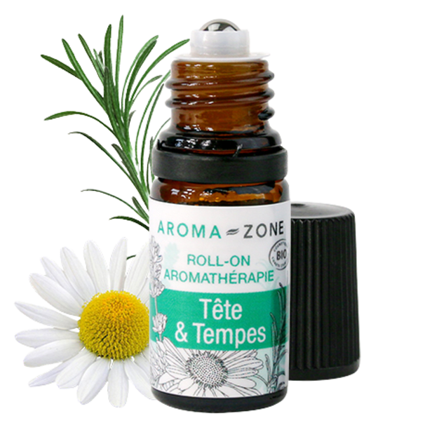 Roll-on aux huiles essentielles Tête & Tempes