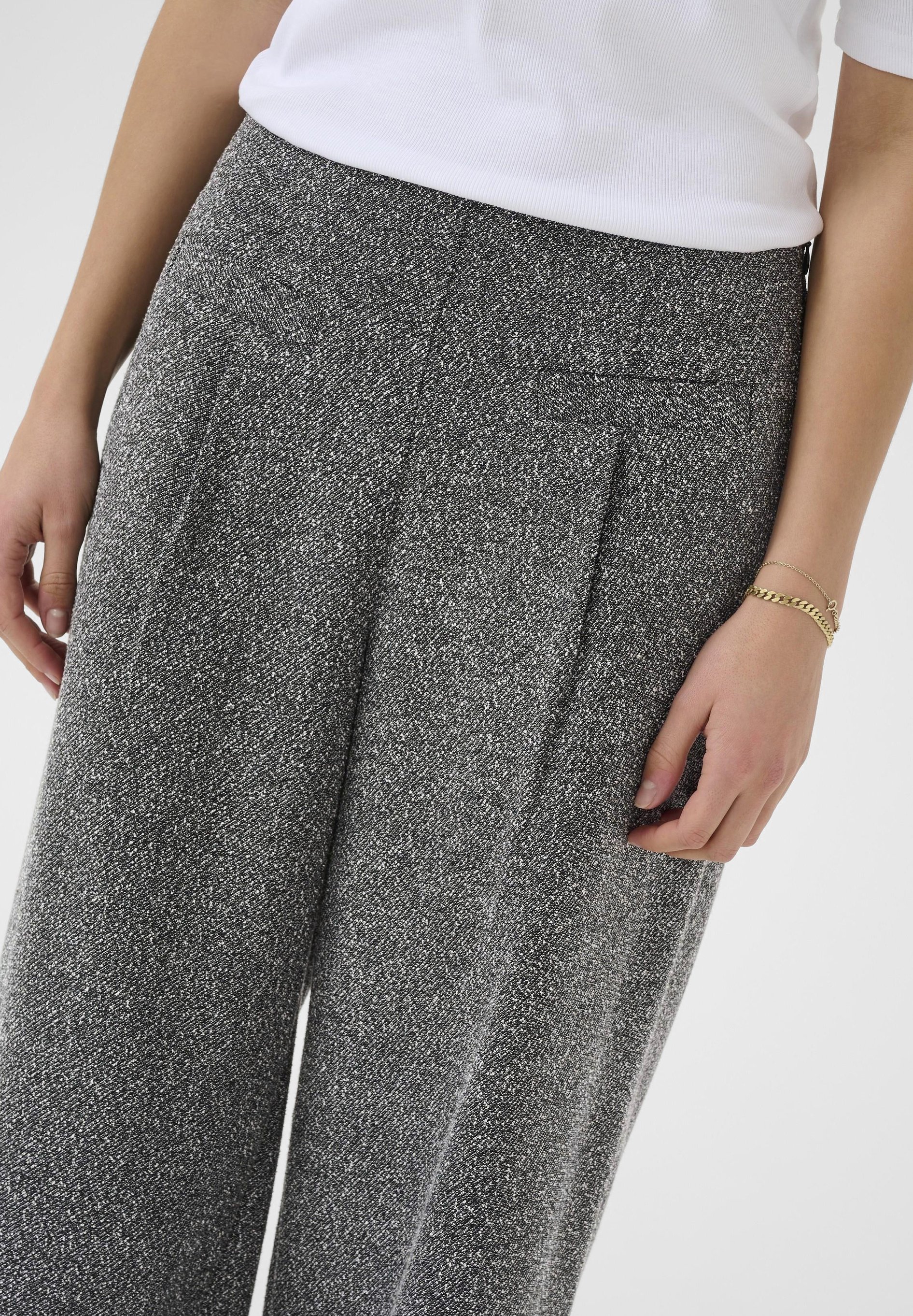 Kaffe ALBA - Pantaloni - nero melange