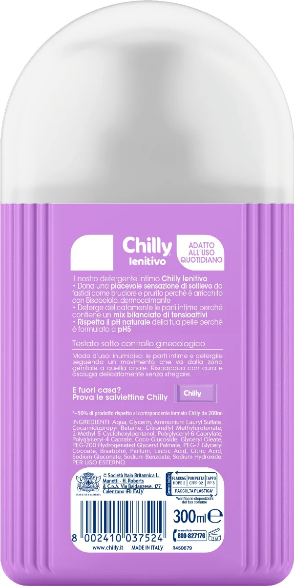 CHILLY Chilly Beruhigender Reiniger 300 ml – Pflegend und schützend