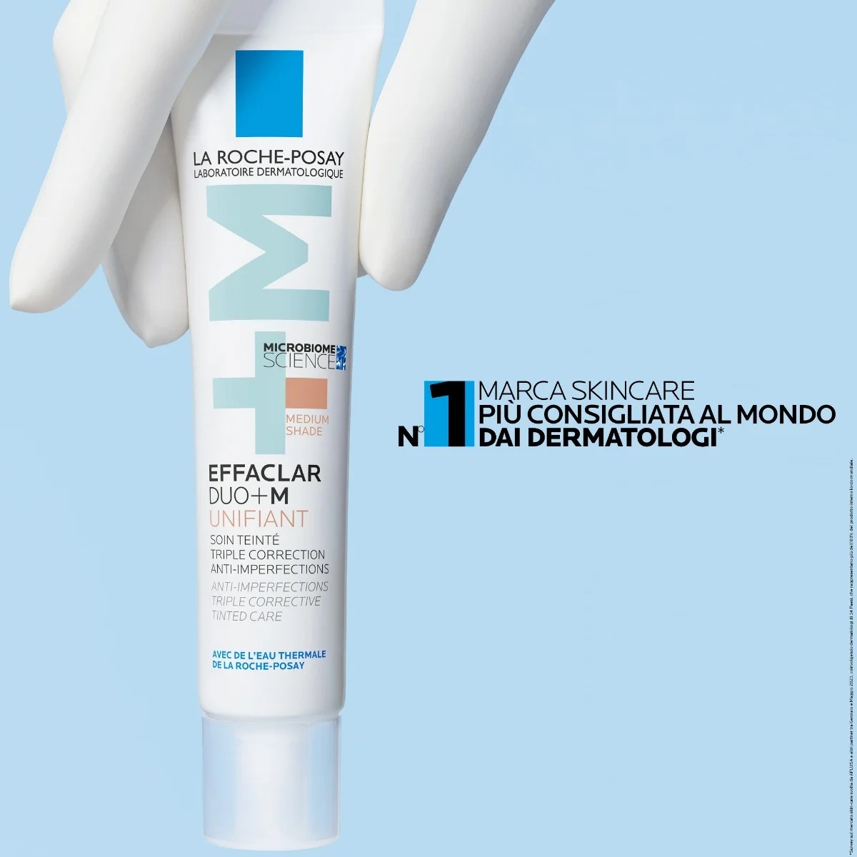 LA ROCHE-POSAY Effaclar Duo +M Unifiant Medium 40 ml Corrigerende, egaliserende en zuiverende behandeling