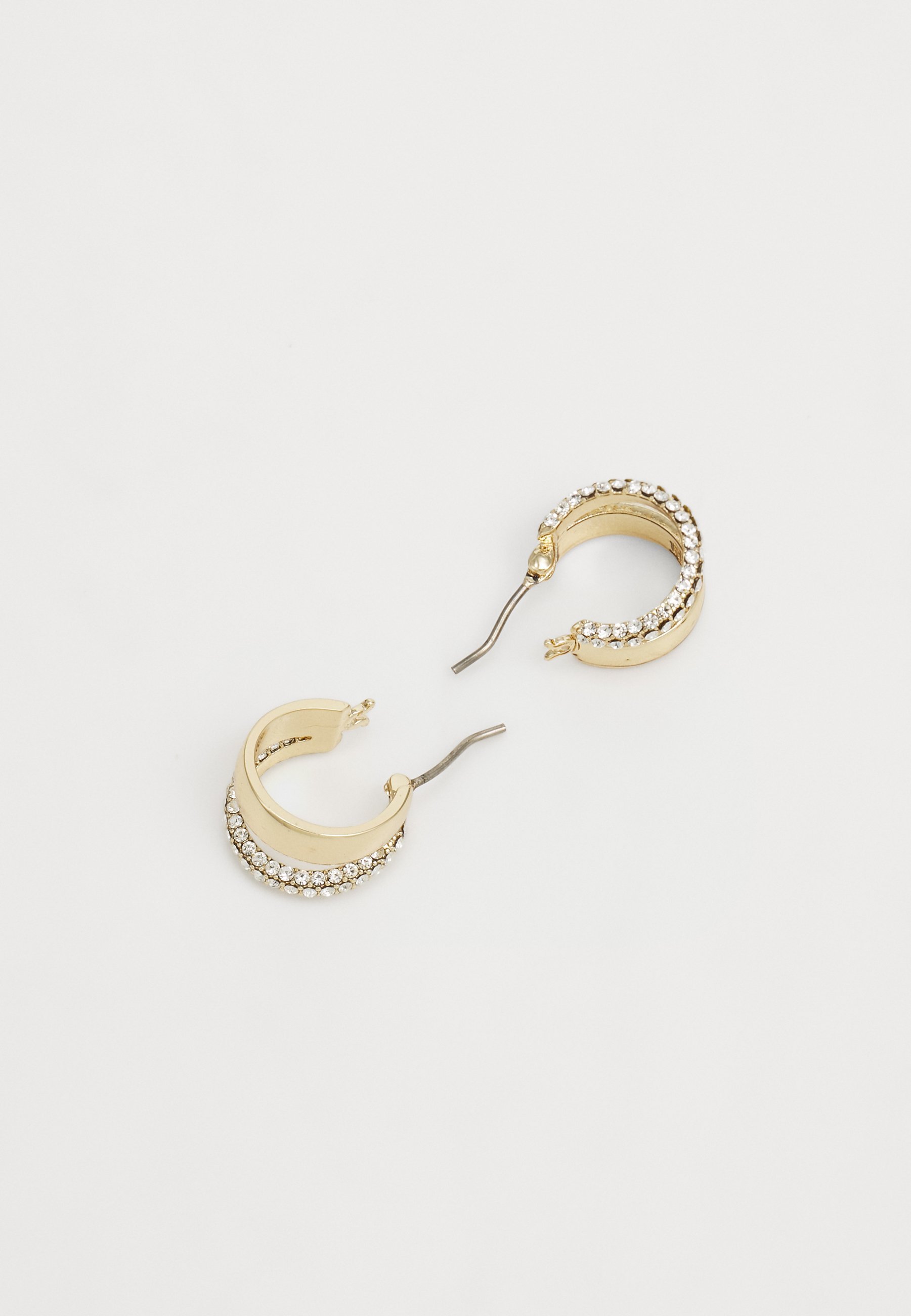 Lauren Ralph Lauren PAVE SPLIT HOOP - Oorbellen - goudkleurig