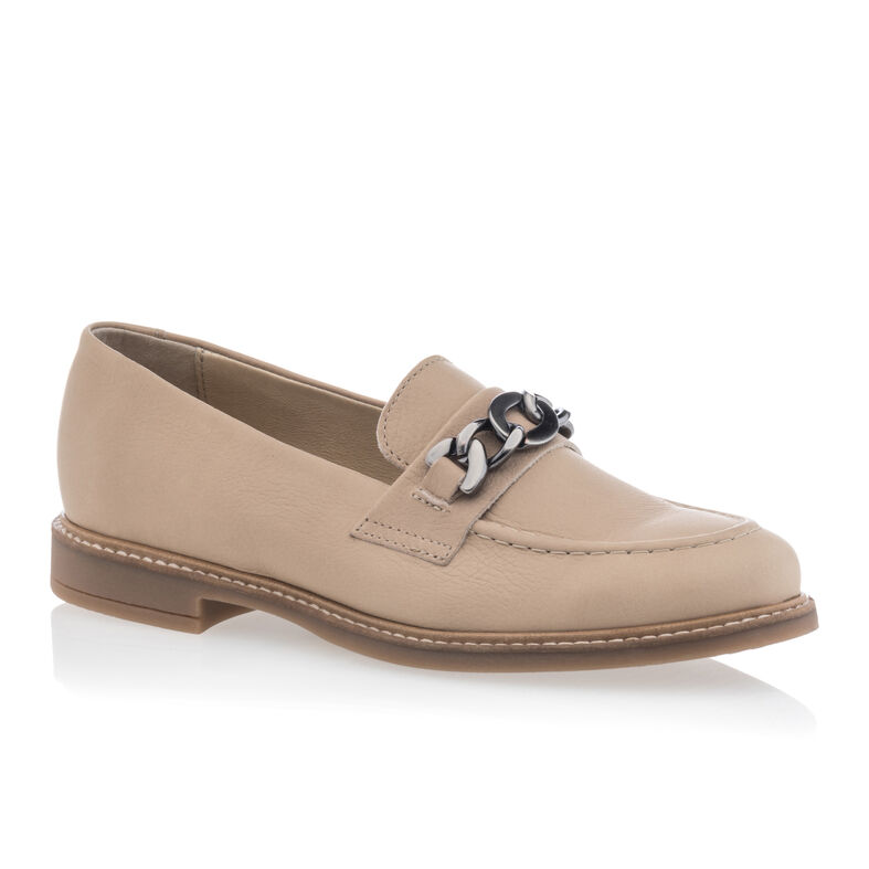 Mocassins / chaussures bateau Femme Beige