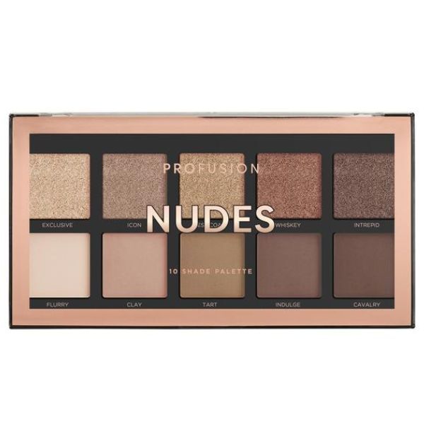 Profusion Cosmetics Nudes - Paleta očních stínů 10 odstínů