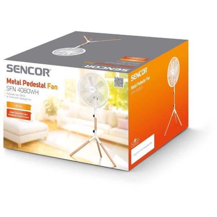 Ventilador de pedestal Sencor SFN 4080WH