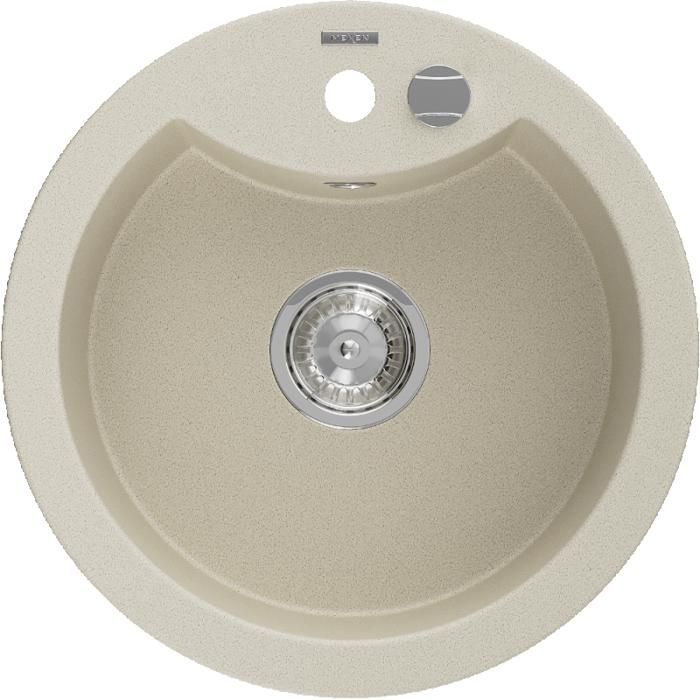 Lavello singolo in granito Mexen Diego, 488 x 480 mm, beige - 6512481000-69