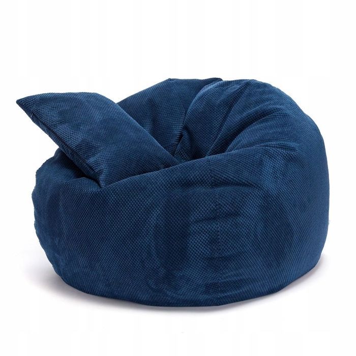 Sillón tipo puf Ecopuf - Sillón, sofá, cojín de suelo, puf para interior/exterior - Azul