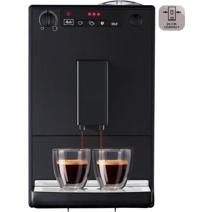 Machine à Café broyeur à Grain MELITTA Solo - Pure Black