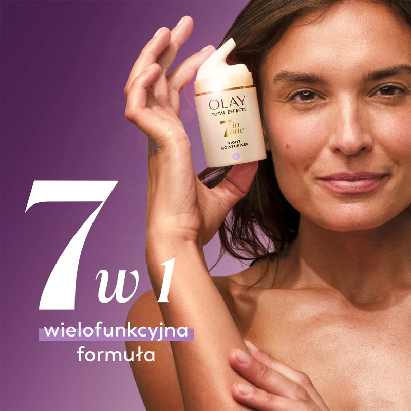 Creme Noturno Antienvelhecimento Olay Total Effects 7 em 1