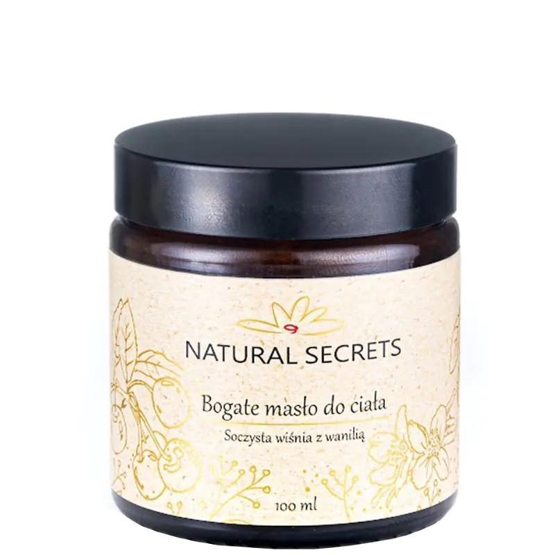 Natural Secrets Bogate Masło do ciała Soczysta Wiśnia z Wanilią