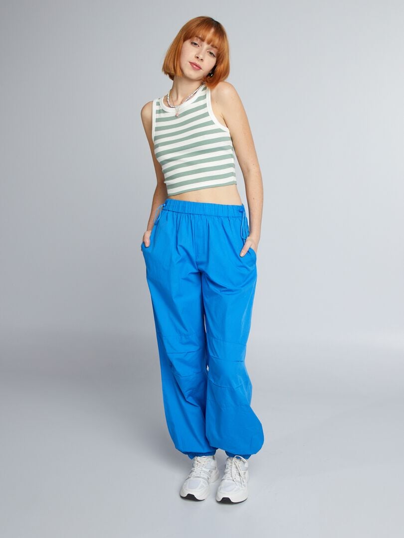 Lichtgewicht, loszittende broek - BLAUW