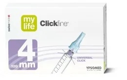 Agujas MyLife Clickfine 32G 4 mm 100 unidades