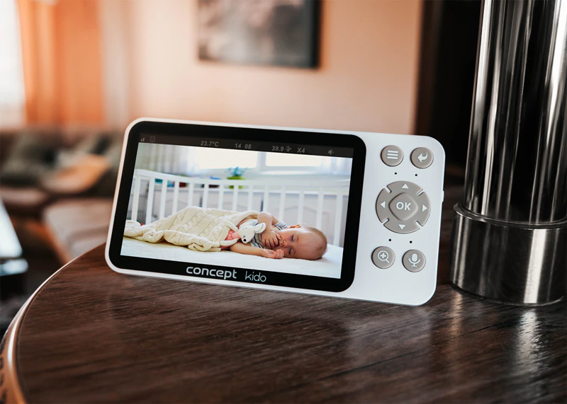Monitor de vídeo digital para bebês Concept KIDO KD5010 com luz de fundo LED