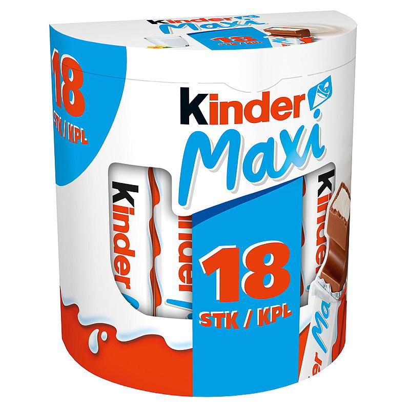 Kinder Kinder Maxi 18-pakning, 378 g