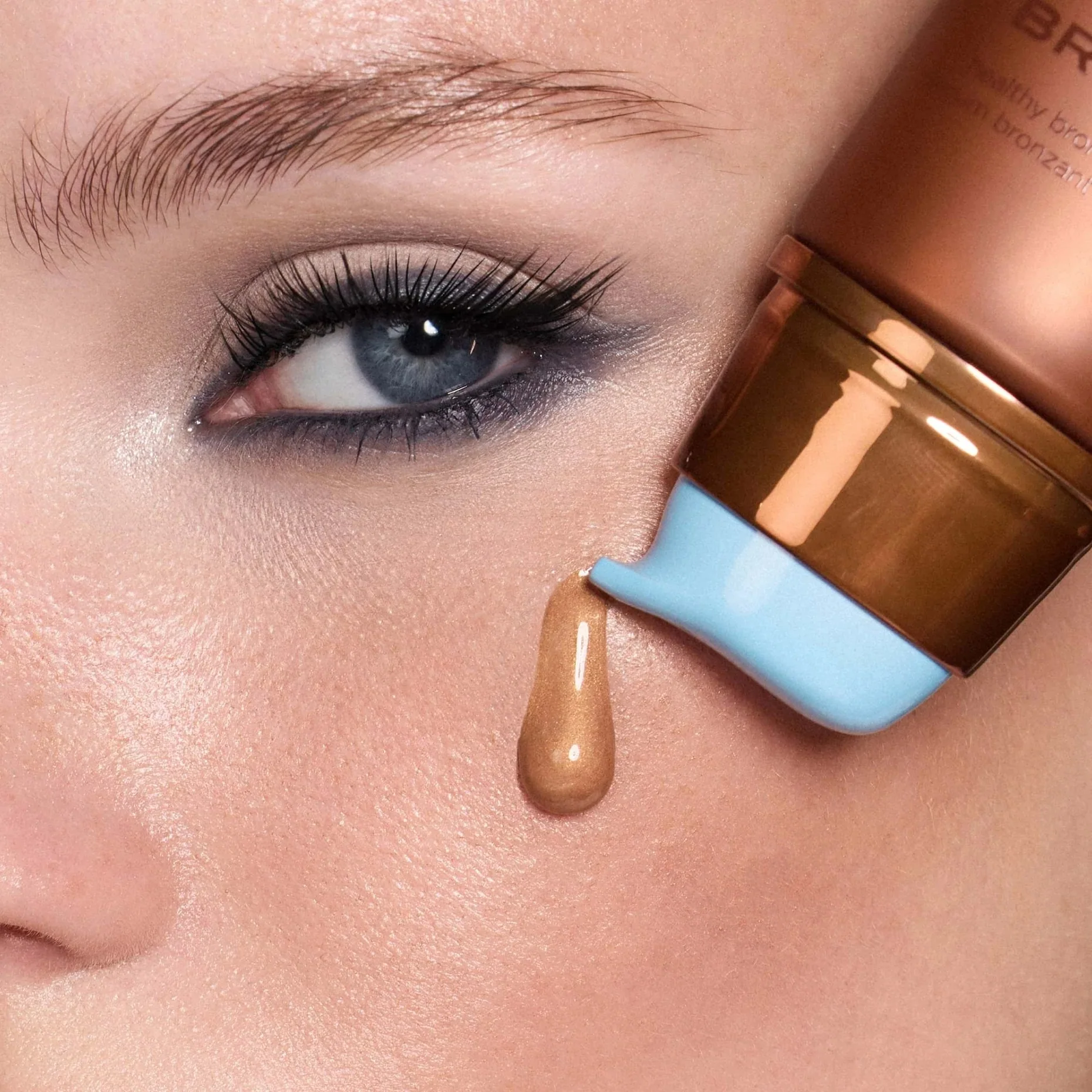 Viso Angel Aura Bronze - Base trucco, Base Trucco lifting, Base Trucco illuminante, Base Trucco idratante, Siero viso effetto globale, Perfezione della Pelle, Terra