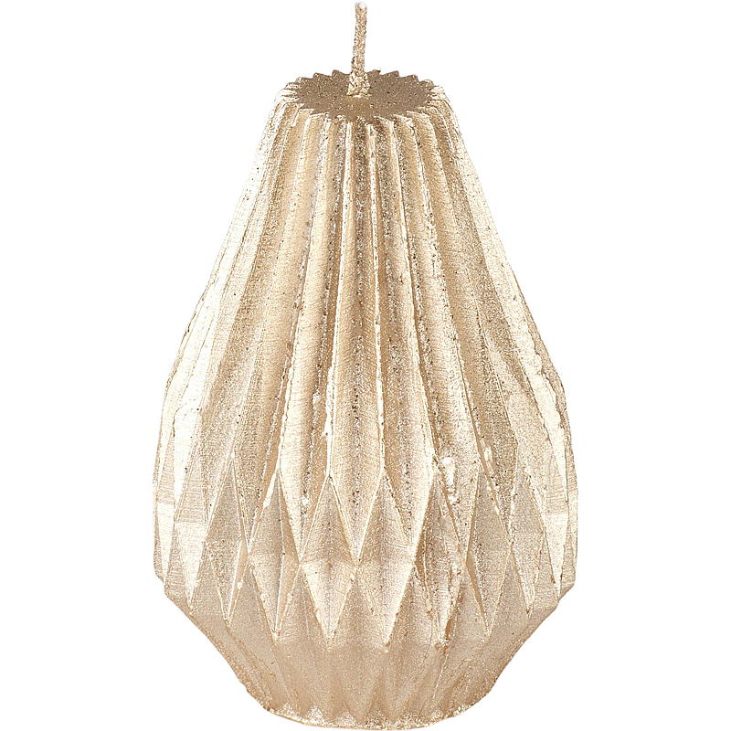 Ljus 8x12 cm rustik diamant guld