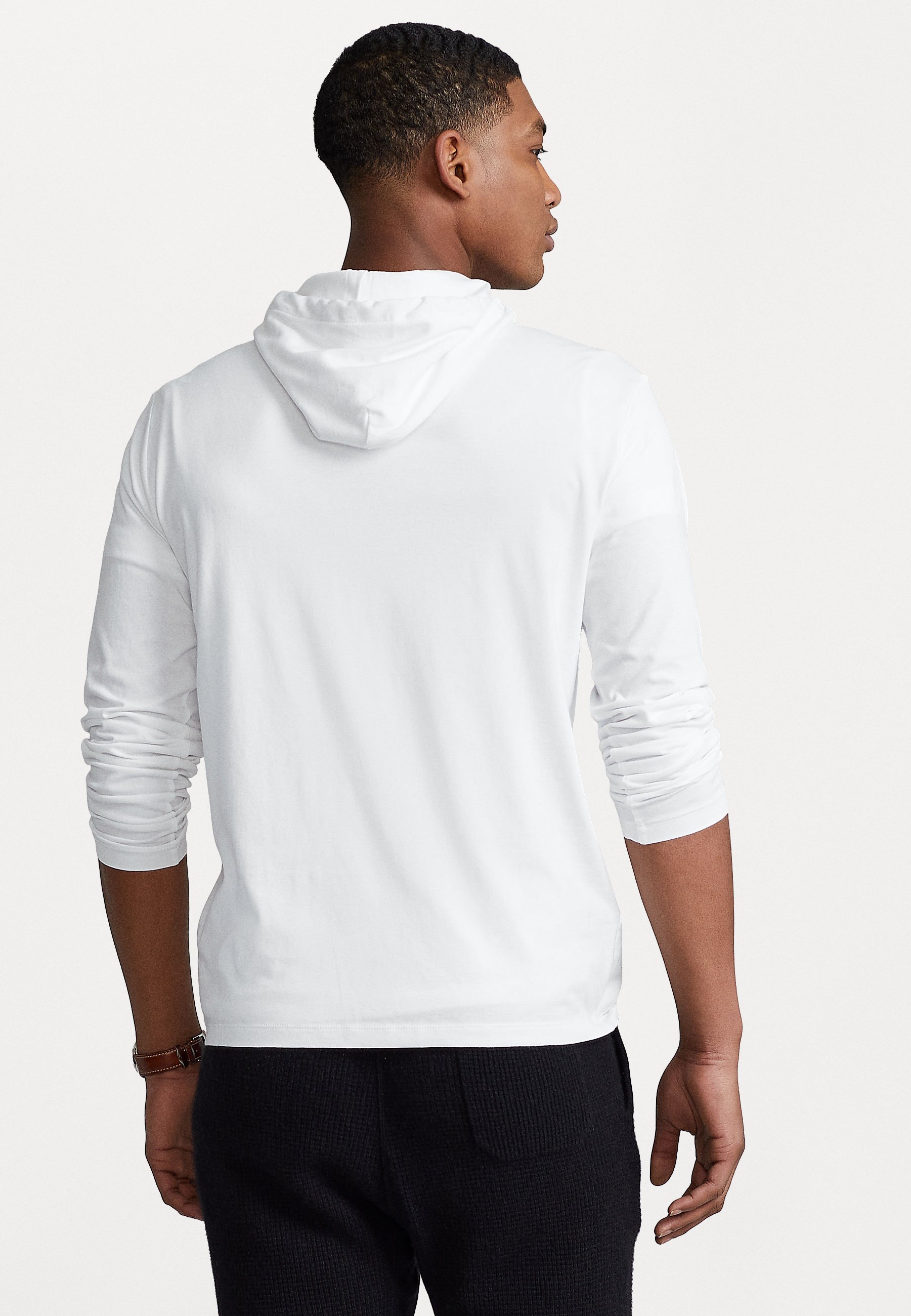 T-SHIRT CON CAPPUCCIO IN JERSEY Polo Ralph Lauren - Felpa con cappuccio - bianca
