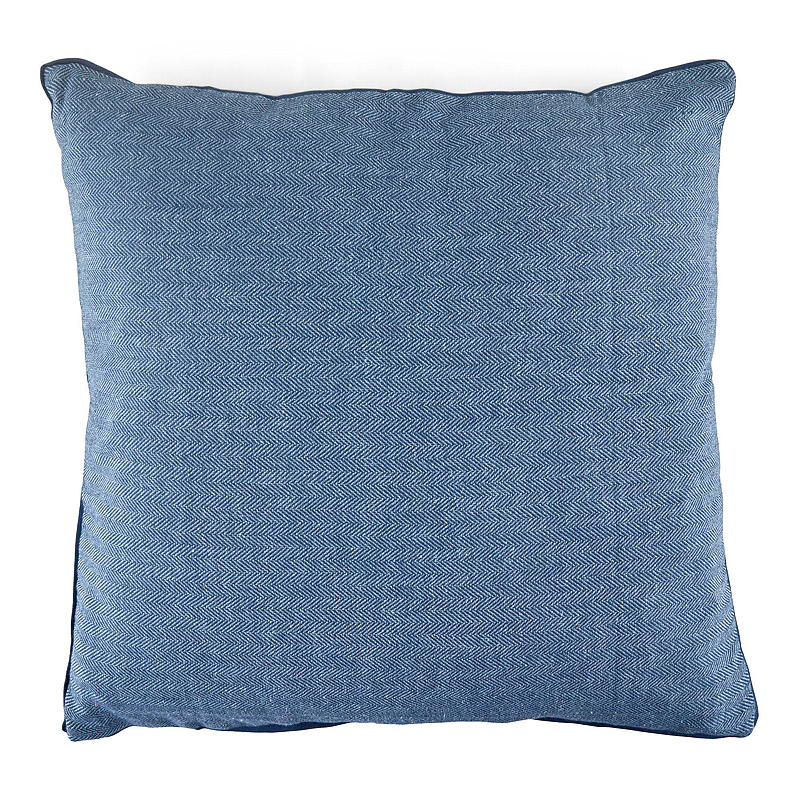 Housse de coussin 45x45 cm en coton bleu