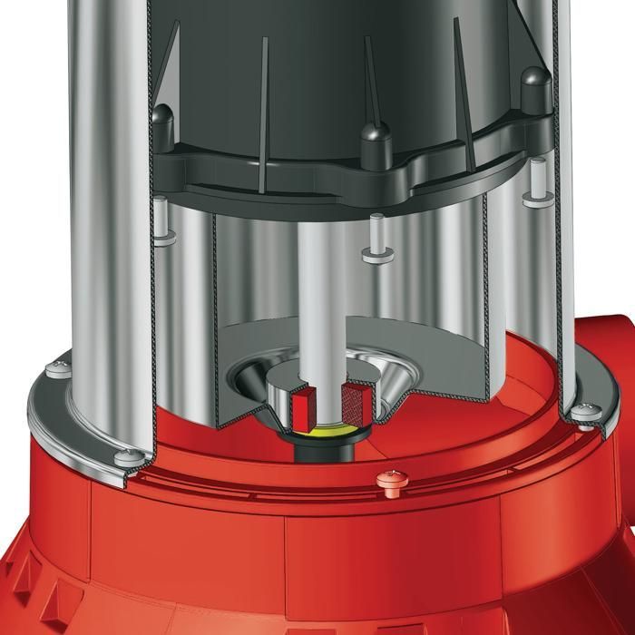 Einhell Pompe d’évacuation pour eaux chargées GC-DP 1020 N (1000 W, immersion 5 m, Câble 10 m) Livrée avec adaptateurs