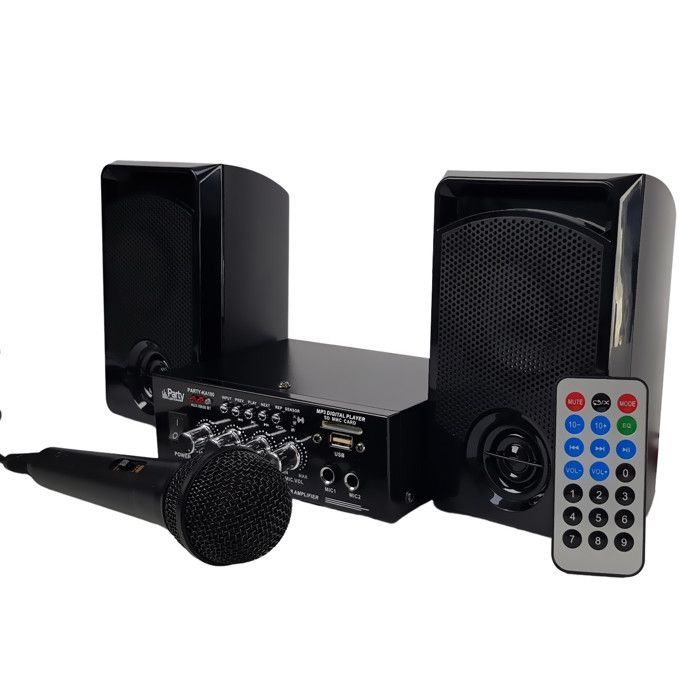 Kit Karaoké Party Sound & Light PARTY-KA100, USB SD et Bluetooth