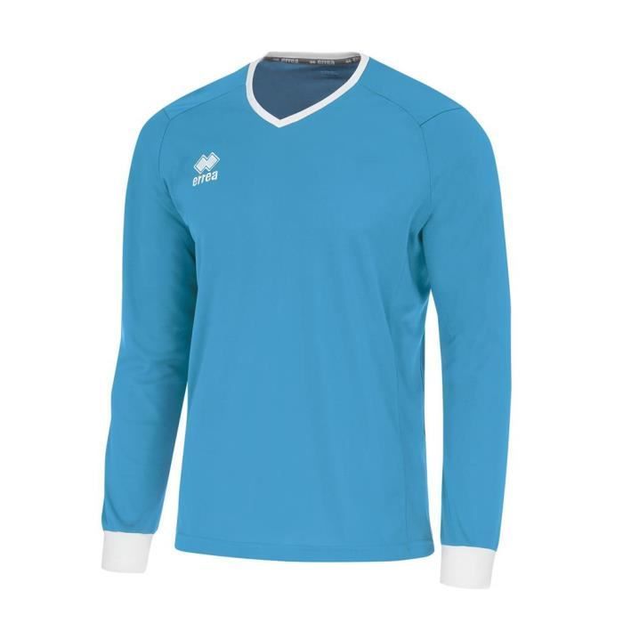 Maillot Manches Longues Junior Errea Lennox - Multisport - ERREA - Enfant - Cyan/blanc - Garçon - Bleu