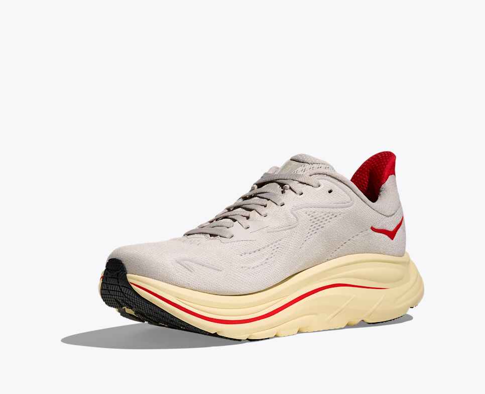 HOKA Clifton 10 Stucco / Cerise