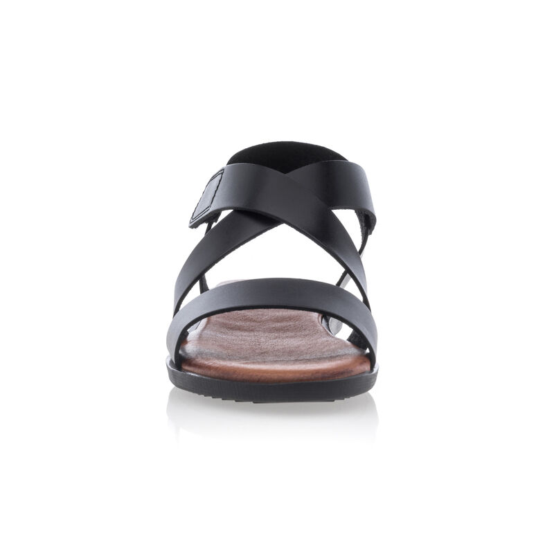 Svarte sandaler / sko med åpen tå til dame
