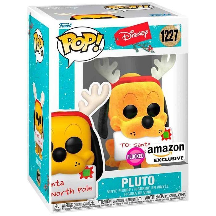 Figura coleccionable - FUNKO - Funko POP Disney Holiday Pluto - Amarillo - Vinilo - Para interiores