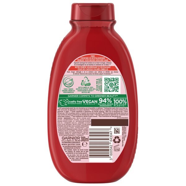 Garnier Ultra Doux - Šampon - Arganovo olje in brusnica - Barvani lasje ali mehčalci<br>300ml