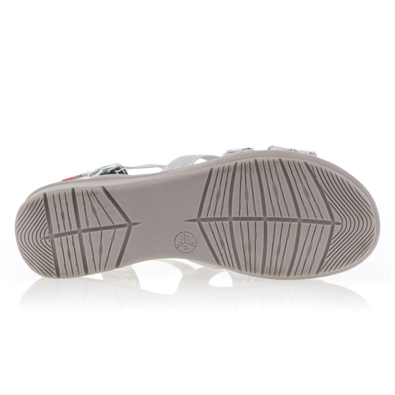 Weiße Damensandalen / Zehenfreie Schuhe
