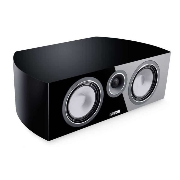 Canton Vento 50 - Enceinte centrale - Boîte passive - Enceintes Home Cinema et Stéréo - Piano Lacquer Noir (chaque - 1 pièce)