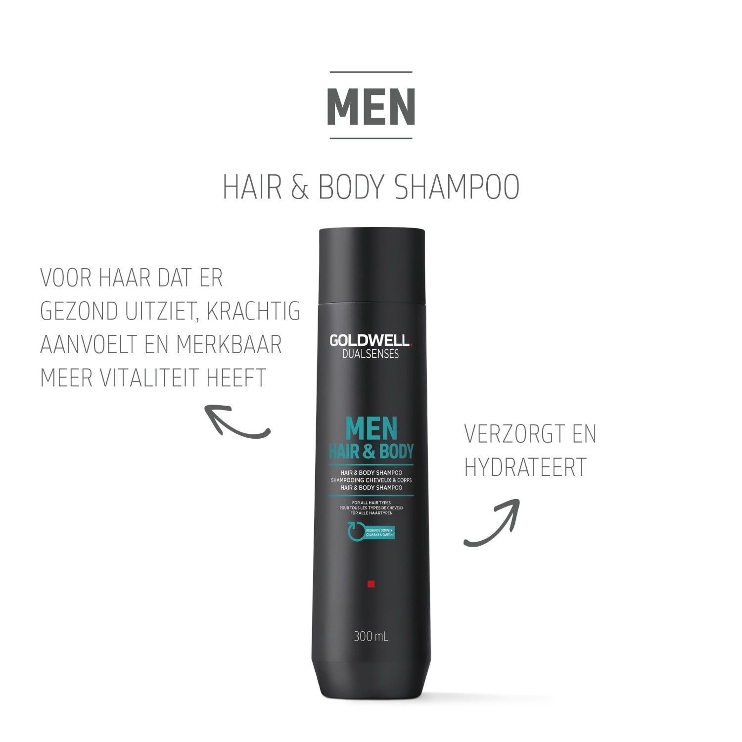 Goldwell Dualsenses Herrschampo för hår och kropp – 300 ml