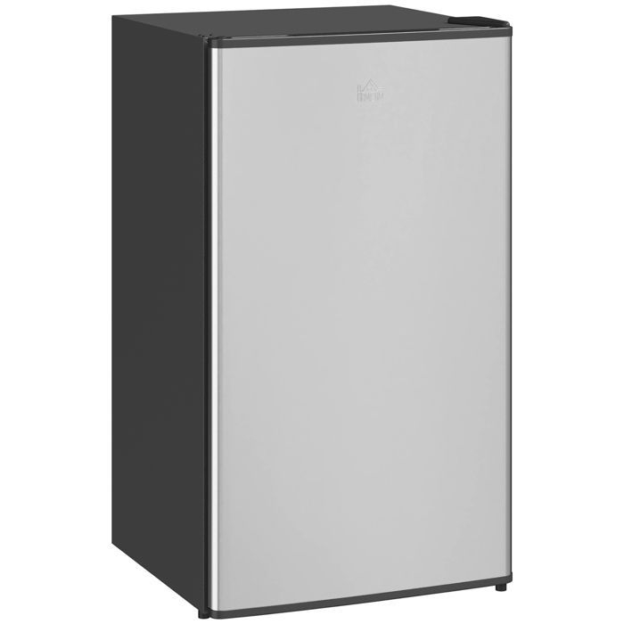 Refrigerator-freezer - HOMCOM - 91 L - adjustable shelves - under-counter design - energy efficiency class E - black