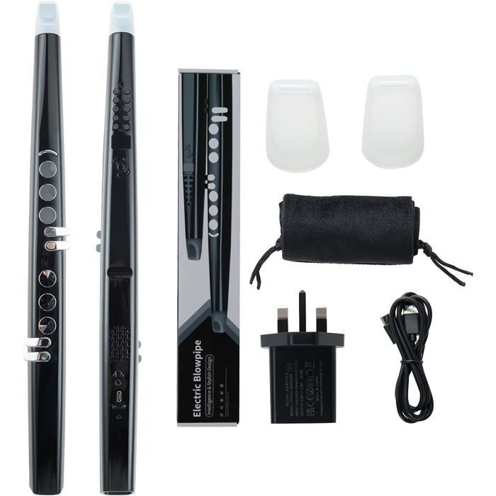 GIANTEX Bærbar Elektronisk Saxofon med 13 Toner, 2 Fingeringer (Saxofon/Fløjte), MIDI, 3 Følsomhedsniveauer, LED-Skærm