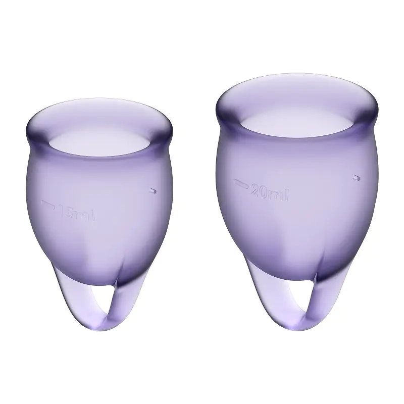 Satisfyer Feel Confident Menstrual Cup Kubeczki menstruacyjne, Lila