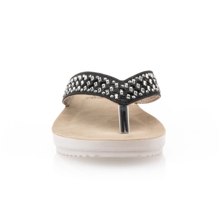 Chanclas negras para mujer / Sandalias de dedo