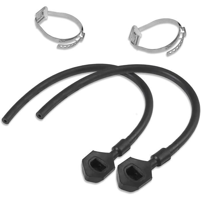 Set of 2 LHM return hoses for hydraulic suspension and mounting clamp compatible with Citroën Xantia C5 XM 96050399 96127591