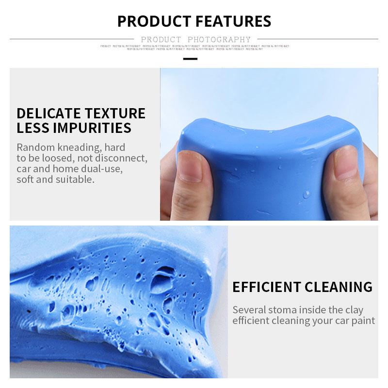 180 g Magic Cleaning Clay Bars Autoreiniger, Reinigungsknete, Detailreiniger, blauer Schlamm, Autopflege, Autowaschwerkzeug, Dekontaminationsfähigkeit