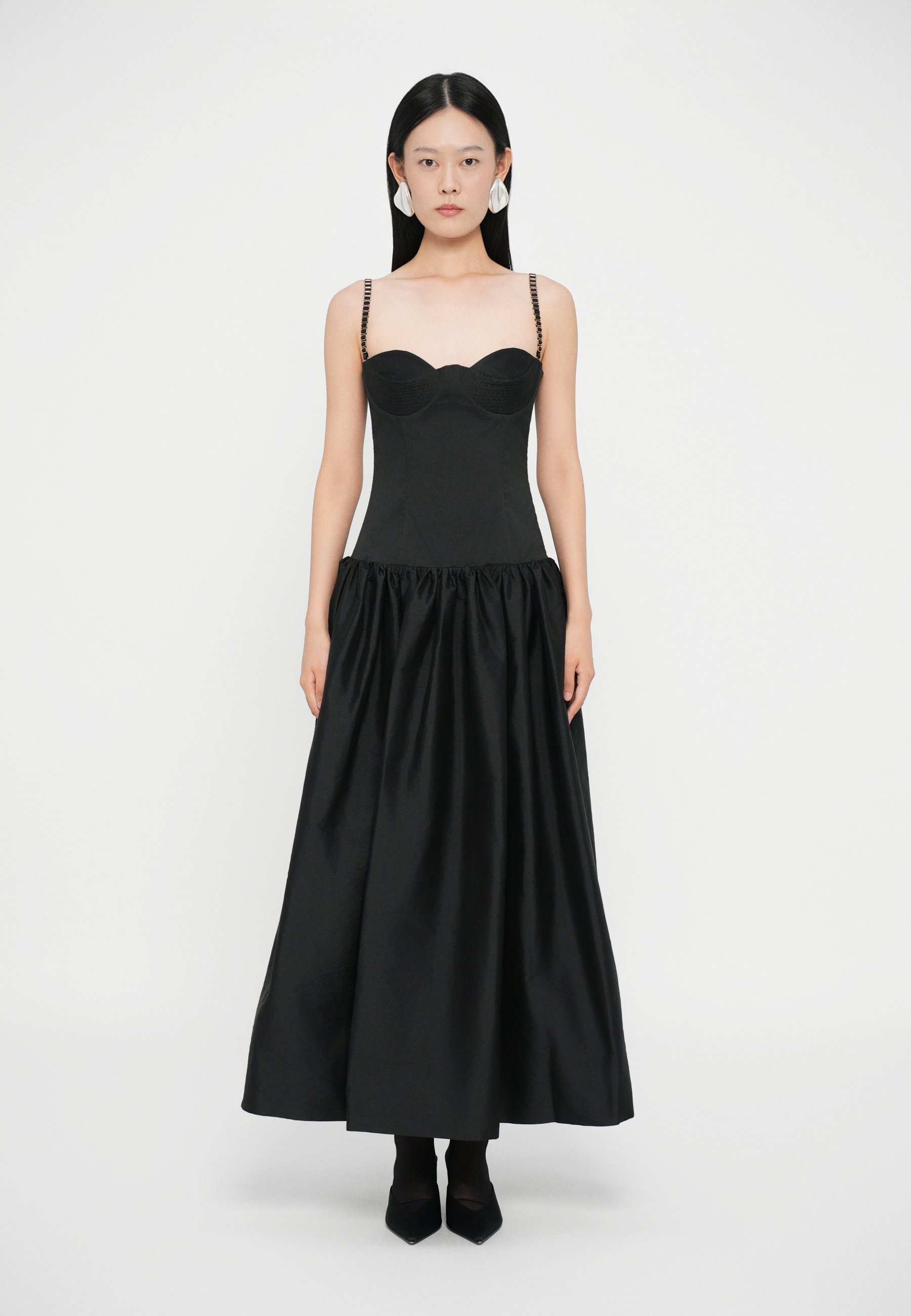 Vestido midi Anna October CHLOÉ - Ideal para ocasiões especiais - preto