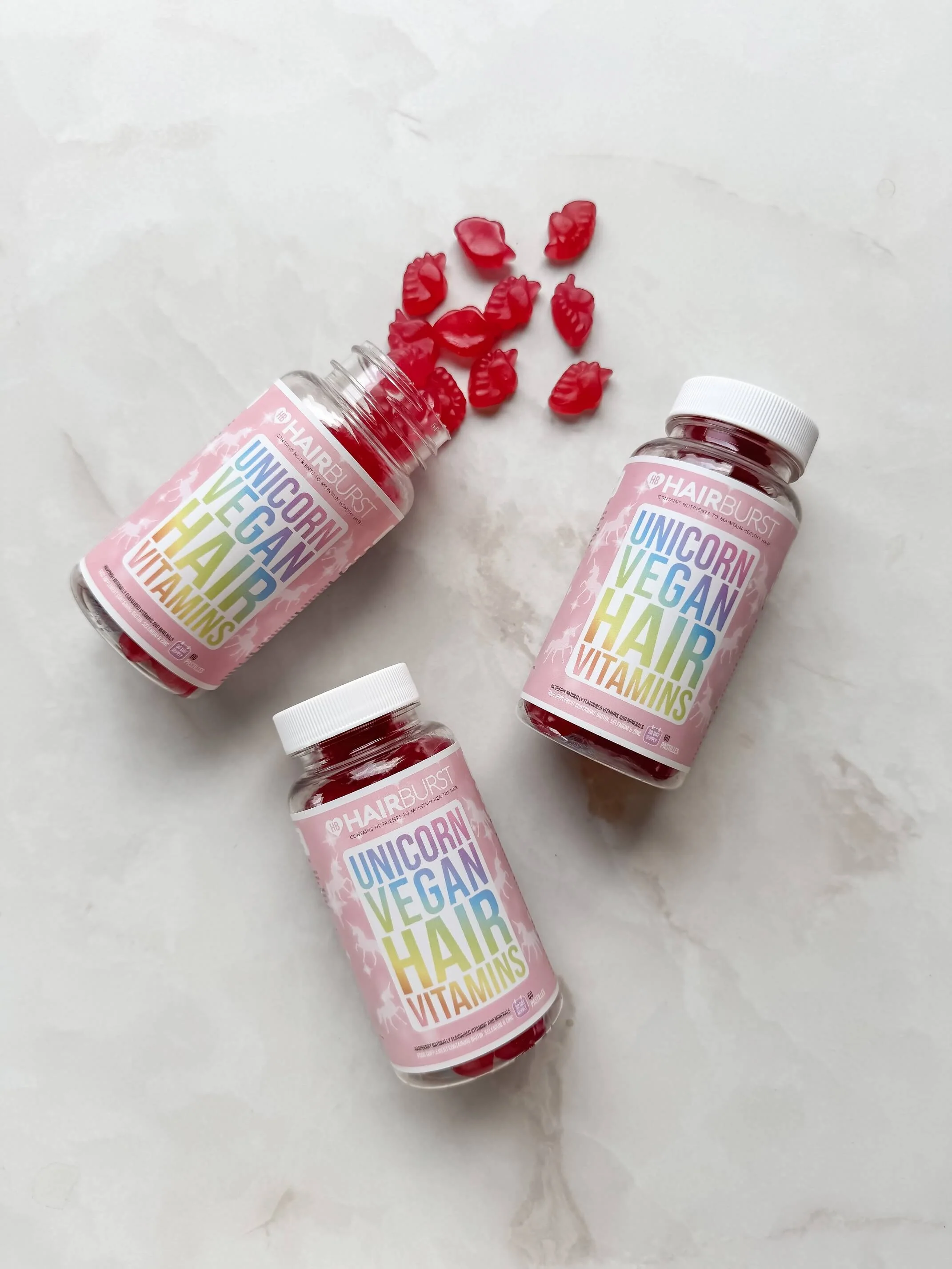 Hair Vitamins UNICORN VEGAN HAIR VITAMINS - 30 Day Supply - Integratore Unghie e Capelli