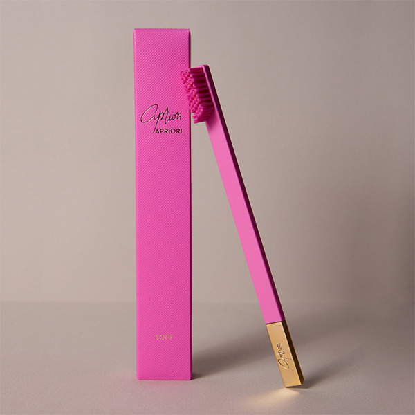 APRIORI Bubblegum Pink Gold Weiche Zahnbürste