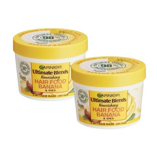 Garnier Ultimate Blends hårpleie bananmaske duo-pakke