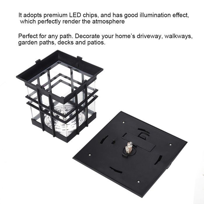 Portable Outdoor Hanging Solar Metal Lantern, White Light for Garden Landscape