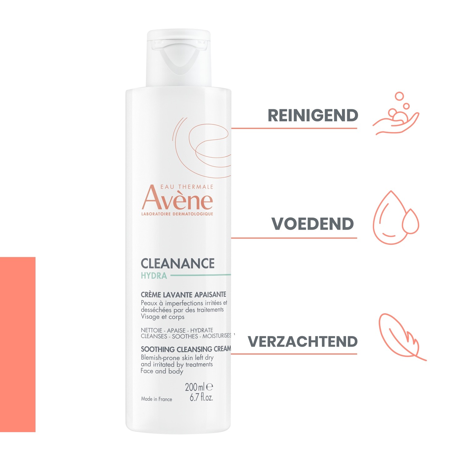 Avène Cleanance HYDRA Upokojujúci čistiaci krém - 200 ml