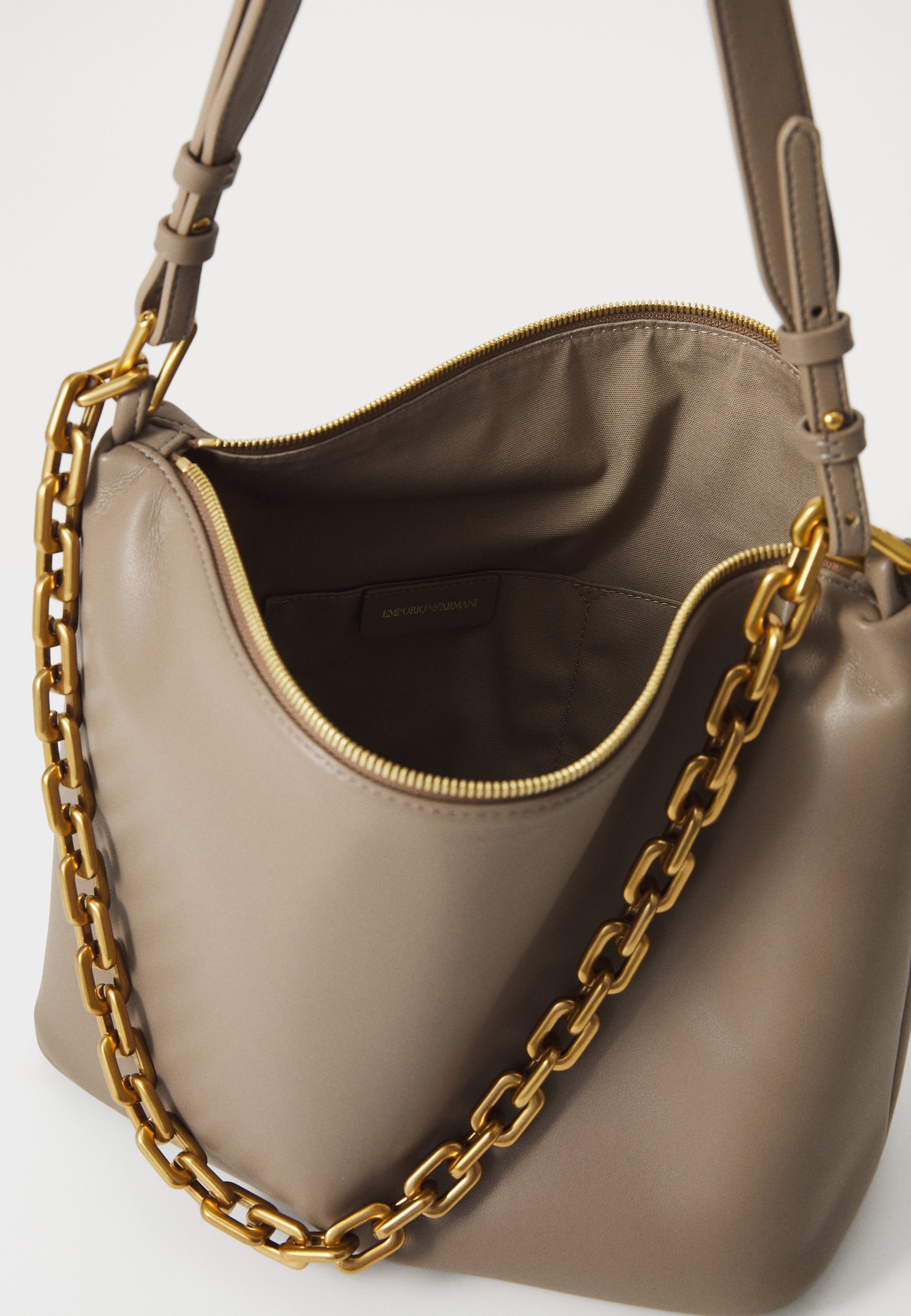 Emporio Armani VÁLLTÁSKA - Kézitáska - bézs