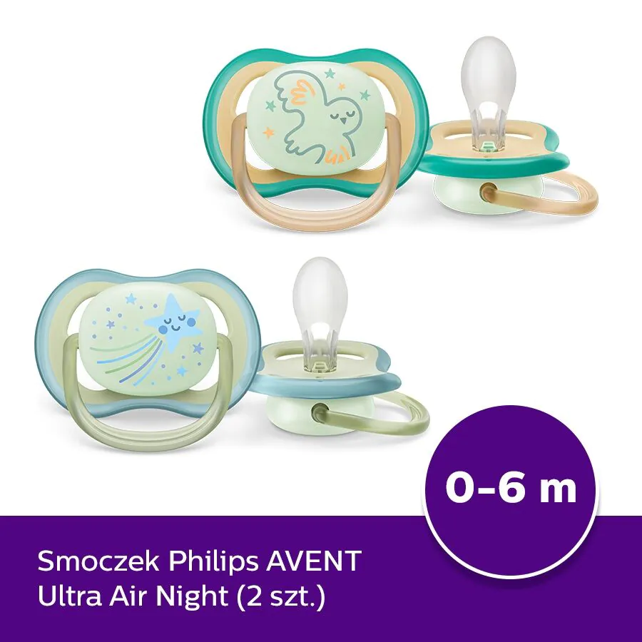 Avent Smoczek Ultra Air 0-6m, night
